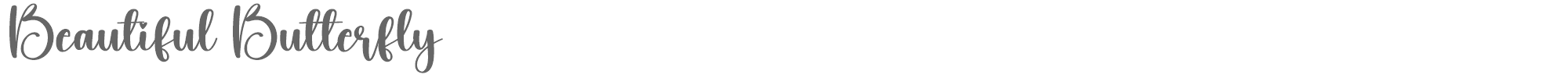 Beautiful Butterfly Beautiful Butterfly.otf font preview